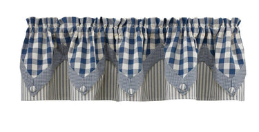 Farmhouse York Valance - Point Blue Park Designs - The Fox Decor